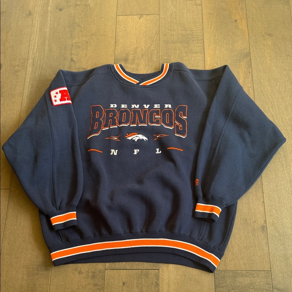 Vintage 90s Denver Broncos NFL Lee Sport Crewneck Sweatshirt Large